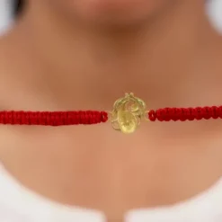 Golden Veera Ganapati Rakhi