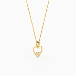 Golden Velvet Romance Pendant with Link Chain