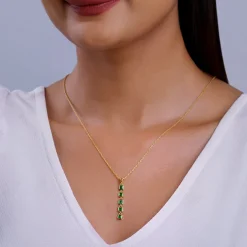Golden Verdant Elegance Necklace