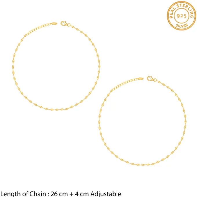 Golden Vintage Beauty Anklet