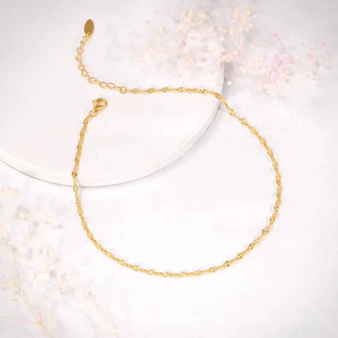 Golden Vintage Beauty Anklet