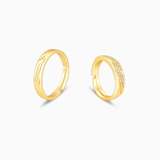 Golden Vintage Couple Bands