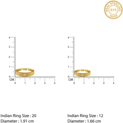 Golden Vintage Love Couple Rings