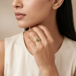 Golden Viridia Blossom Ring (Size 12)