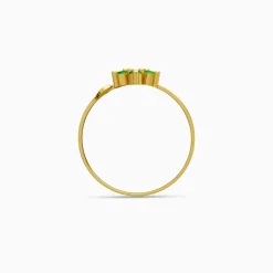 Golden Viridia Blossom Ring (Size 12)