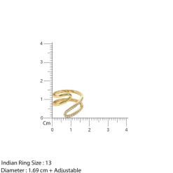 Golden Whirl Glow Ring (Size 13)
