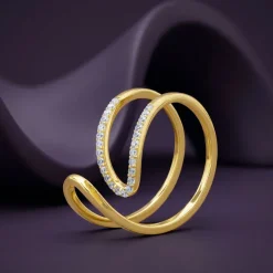Golden Whirl Glow Ring (Size 13)