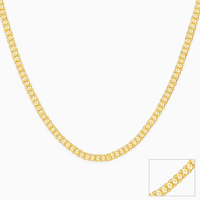 Golden Whispering Weave Chain For Him