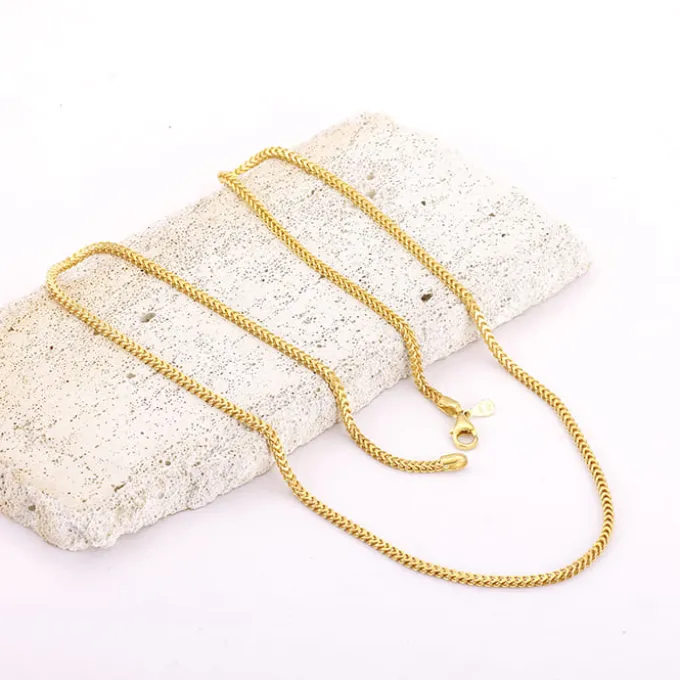 Golden Whispering Weave Chain For Him