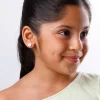 Golden White Heartie Kids Studs