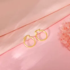 Golden Work Hoop Earrings