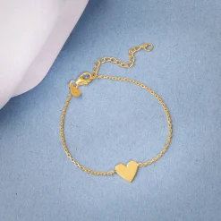 Golden Your Heartbeat Bracelet