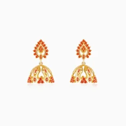 Golden Zafira Crown Earrings