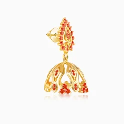 Golden Zafira Crown Earrings