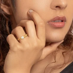Golden Zircon Bliss Ring