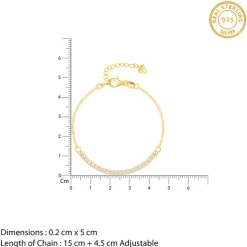 Golden Zircon Joy Tennis Bracelet