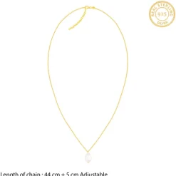 Golden Zooey Pearl Necklace