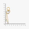 Heart Drip Gold Plated Lariat Necklace