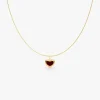Heart Flick Gold Plated Pendant with Link Chain