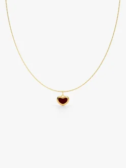 Heart Flick Gold Plated Pendant with Link Chain