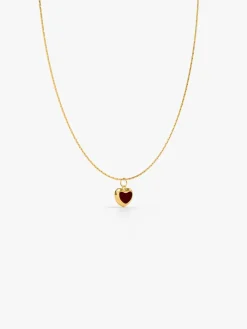Heart Flick Gold Plated Pendant with Link Chain