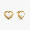 Heart Frame Gold Plated Studs