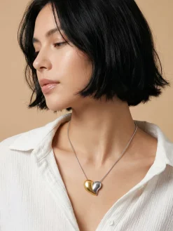 Heartbreaker Dual Tone Necklace