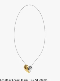 Heartbreaker Dual Tone Necklace