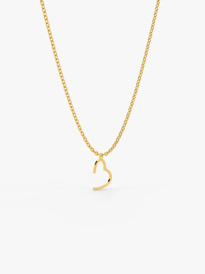 Heartline Gold Plated Necklace