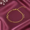 Kriti Sanon Golden Boundless Link Bracelet