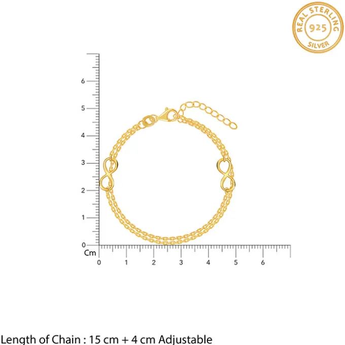Kriti Sanon Golden Boundless Link Bracelet