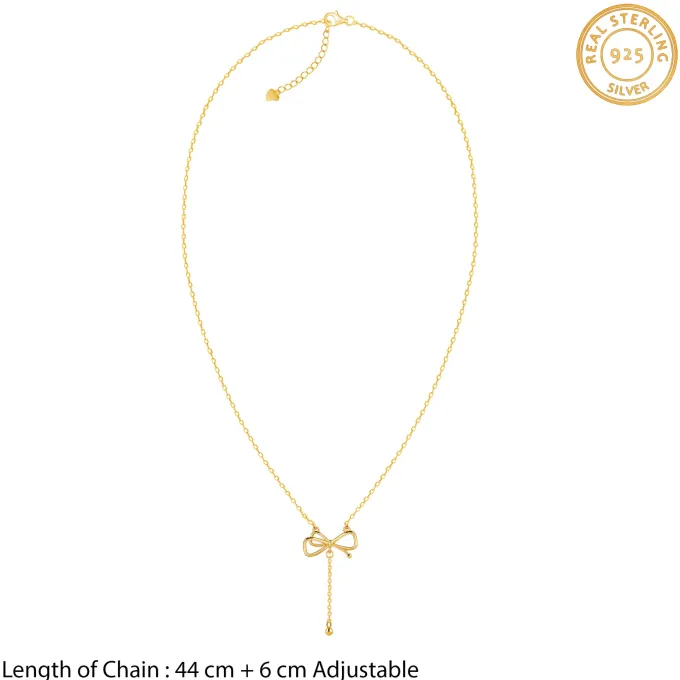 Kriti Sanon Golden Bowtiful Necklace