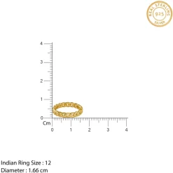 Kriti Sanon Golden Cuban Ring (Size 12)