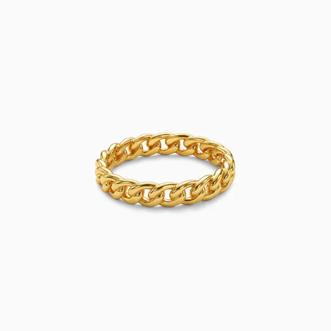 Kriti Sanon Golden Cuban Ring (Size 12)