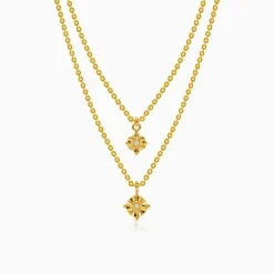 Kriti Sanon Golden Gilded Petal Layered Necklace