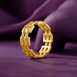 Kriti Sanon Golden Girls Code Ring (Size 12)