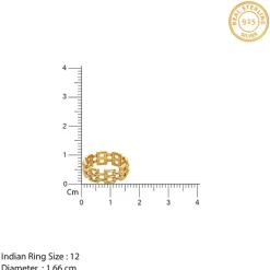 Kriti Sanon Golden Girls Code Ring (Size 12)