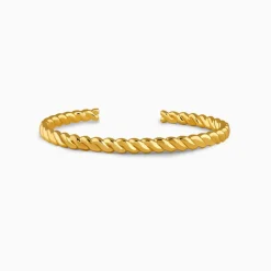 Kriti Sanon Golden Helix Twist Cuff Bracelet