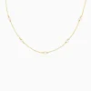 Kriti Sanon Golden Minimal Pearl Necklace