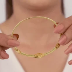 Kriti Sanon Golden Square Prism Signature Bracelet