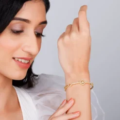 Kriti Sanon Golden Square Prism Signature Bracelet