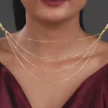Kriti Sanon Golden Treasure Layered Necklace