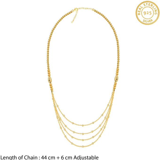 Kriti Sanon Golden Treasure Layered Necklace
