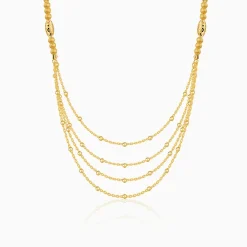 Kriti Sanon Golden Treasure Layered Necklace