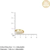 Kriti Sanon Golden Whoopi Pearl Ring (Size 12)