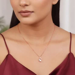 Kriti Sanon Rose Gold All of Me Necklace