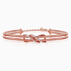 Kriti Sanon Rose Gold Dual Entangle Bracelet