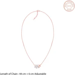 Kriti Sanon Rose Gold Flora Drape Necklace