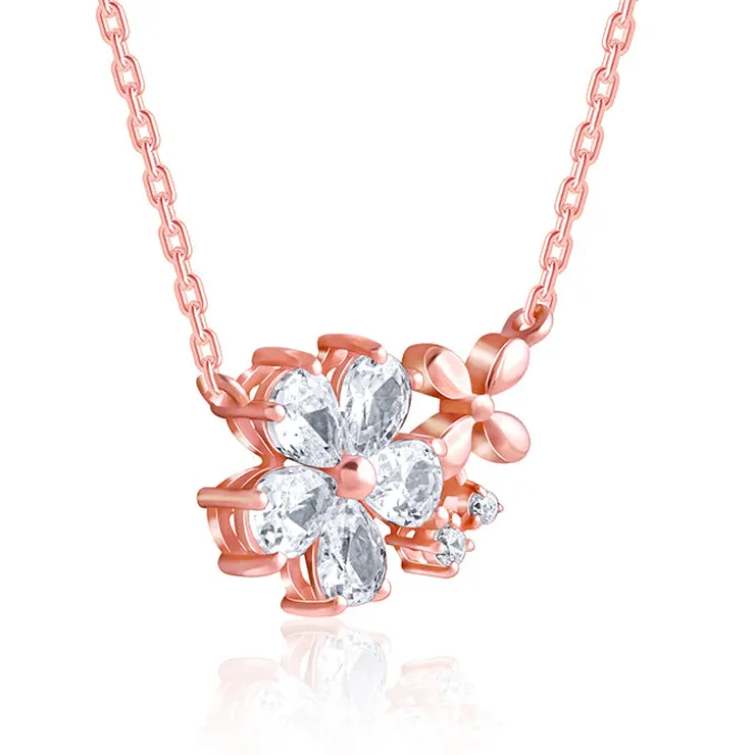 Kriti Sanon Rose Gold Flora Drape Necklace