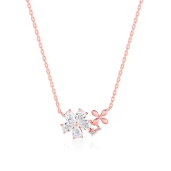 Kriti Sanon Rose Gold Flora Drape Necklace